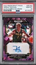 2022 Panini Prizm Draft Picks Purple Ice /99 Jeremy Sochan PSA 10 Auto RC Rookie