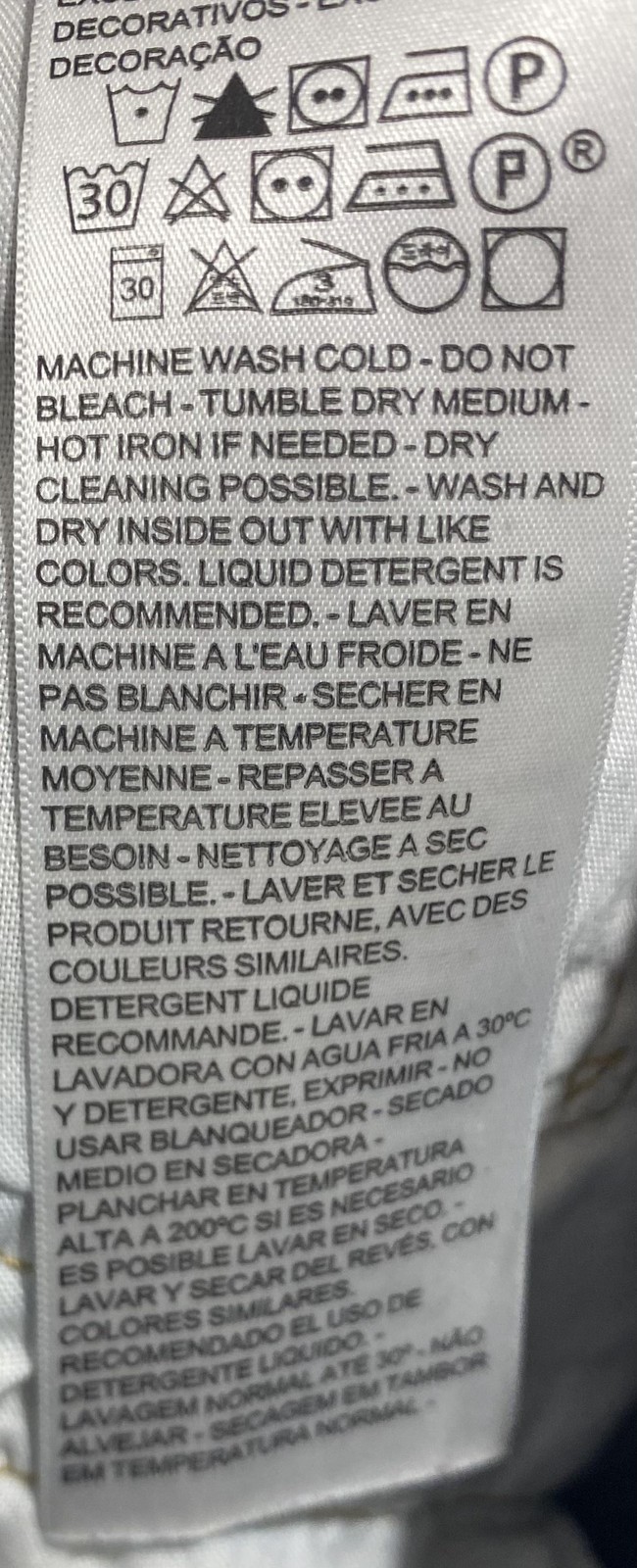 Levi's 501 Premium Denim Shorts Womens 33 Fits 34 Blue Distressed Cutoff Raw Hem thumbnail 11