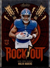 2024 Panini Absolute Malik Nabers Rock Out Rookie #RO-MNS