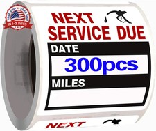 300 Pieces Oil Change Stickers, Service Reminder Labels, Auto Maintenance Servic