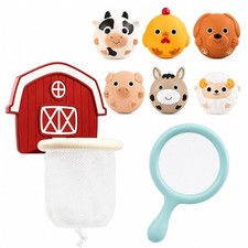 No-Hole Animal Bath Toys for Toddlers 1 2 3 Years Old