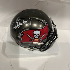 Ronde Barber Autographed Buccaneers Speed Mini Helmet Beckett COA