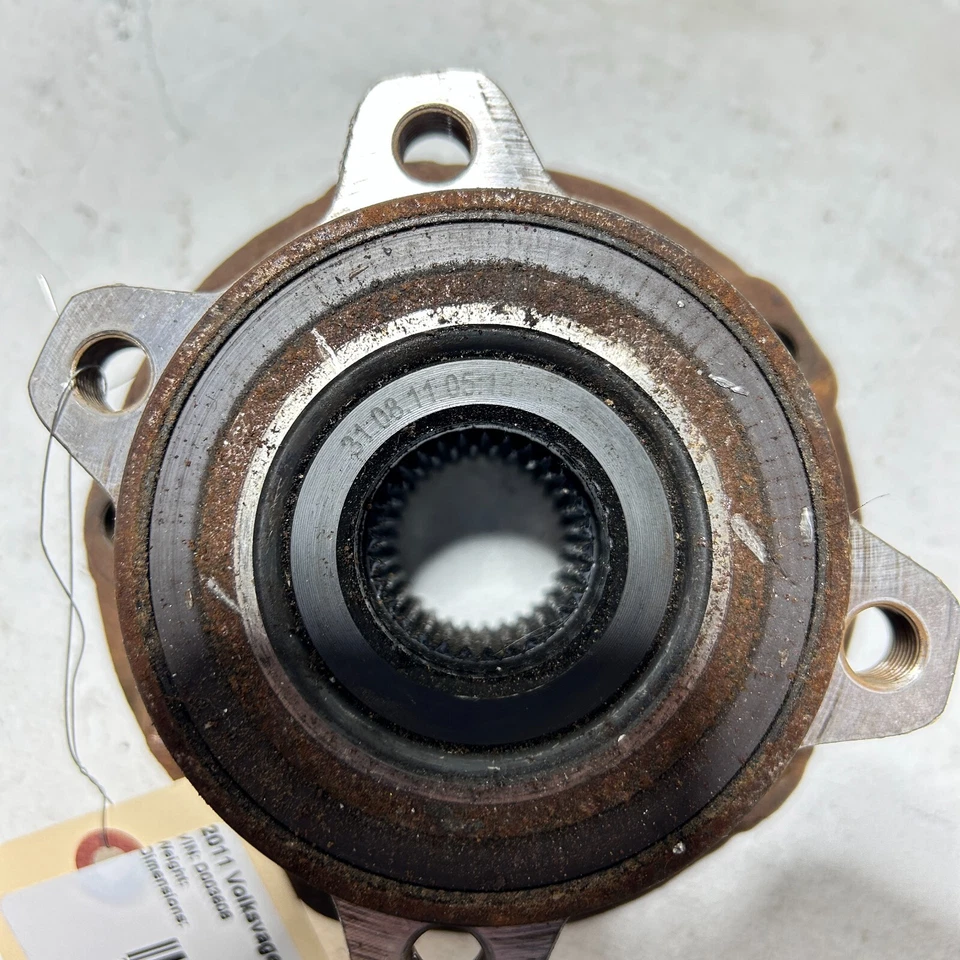 Conjunto de buje trasero izquierdo del lado del conductor Volkswagen Touareg 2011-2017 OEM Foto 3 de 4