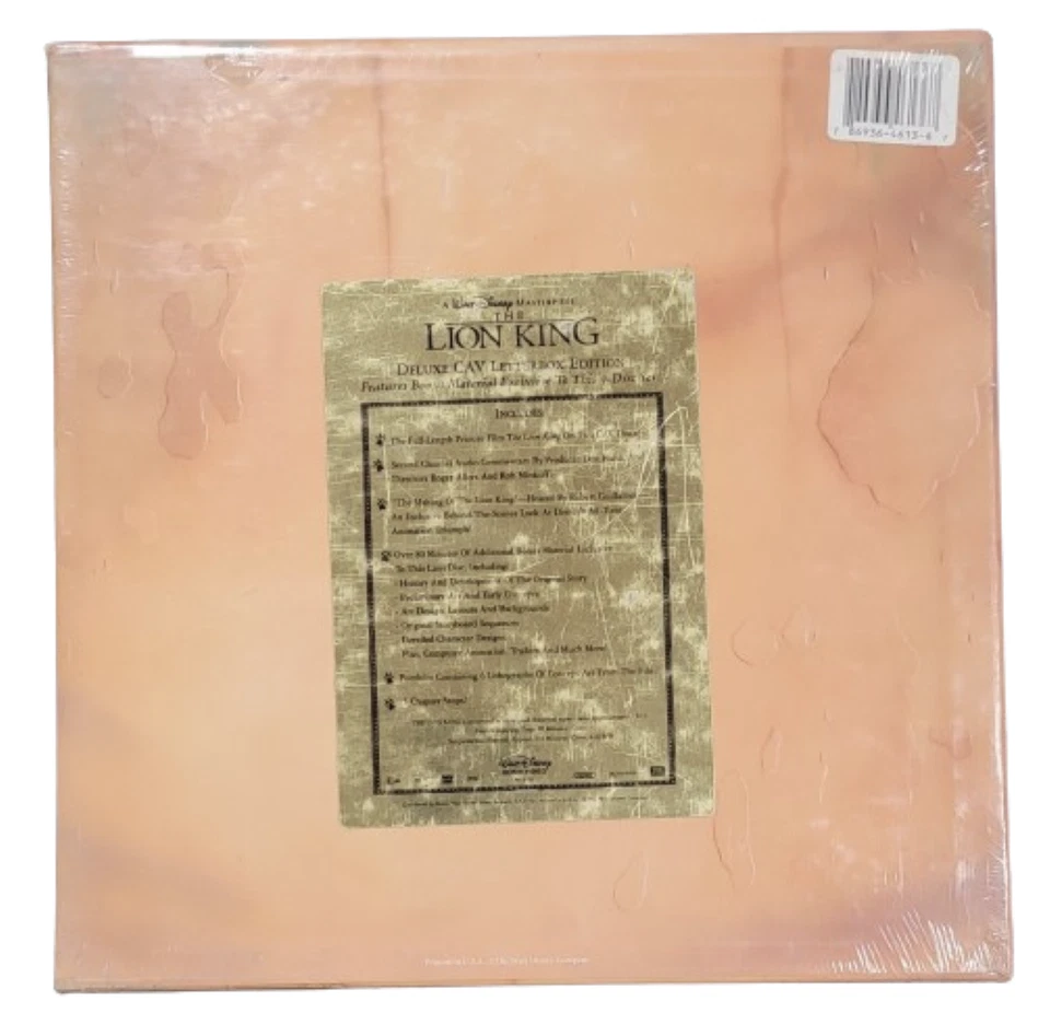 Lion King 4 LaserDisc Disney Masterpiece CAV Letterbox Edition & Lithographs! - Image 2 of 2
