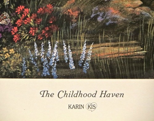 Karin Kis "The Childhood Haven" Ltd. Ed, Lithographie handsigniert, mit COA - Bild 2 von 3