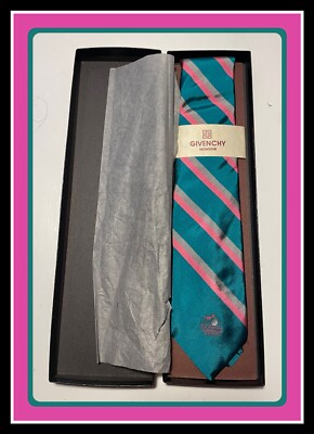 NIB GIVENCHY 1989 PGA Golf Championship Kemper Lakes Dress Tie Chevy Chase BNiB