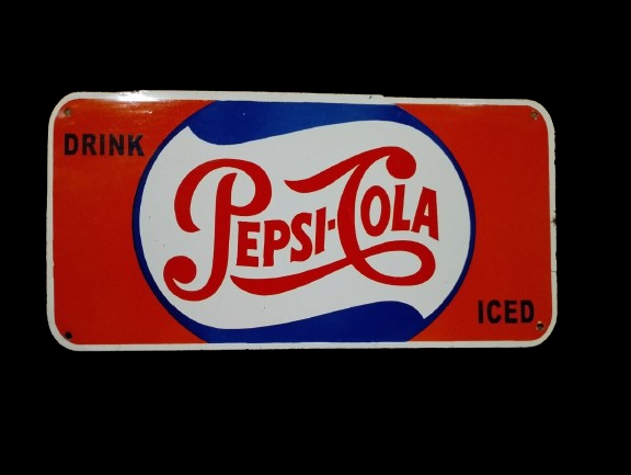 Porcelain Pepsi Cola Enamel Metal Sign Size 24 