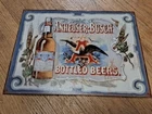 Anheuser Busch Metal Sign Tin Bottled Beers Logo Bar Classic 16" x 12.5" Vintage