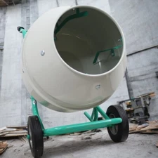 Electric Cement Mixer Concrete Mortar Stirring Steel Drum Capacity 6.3 cu.ft110V