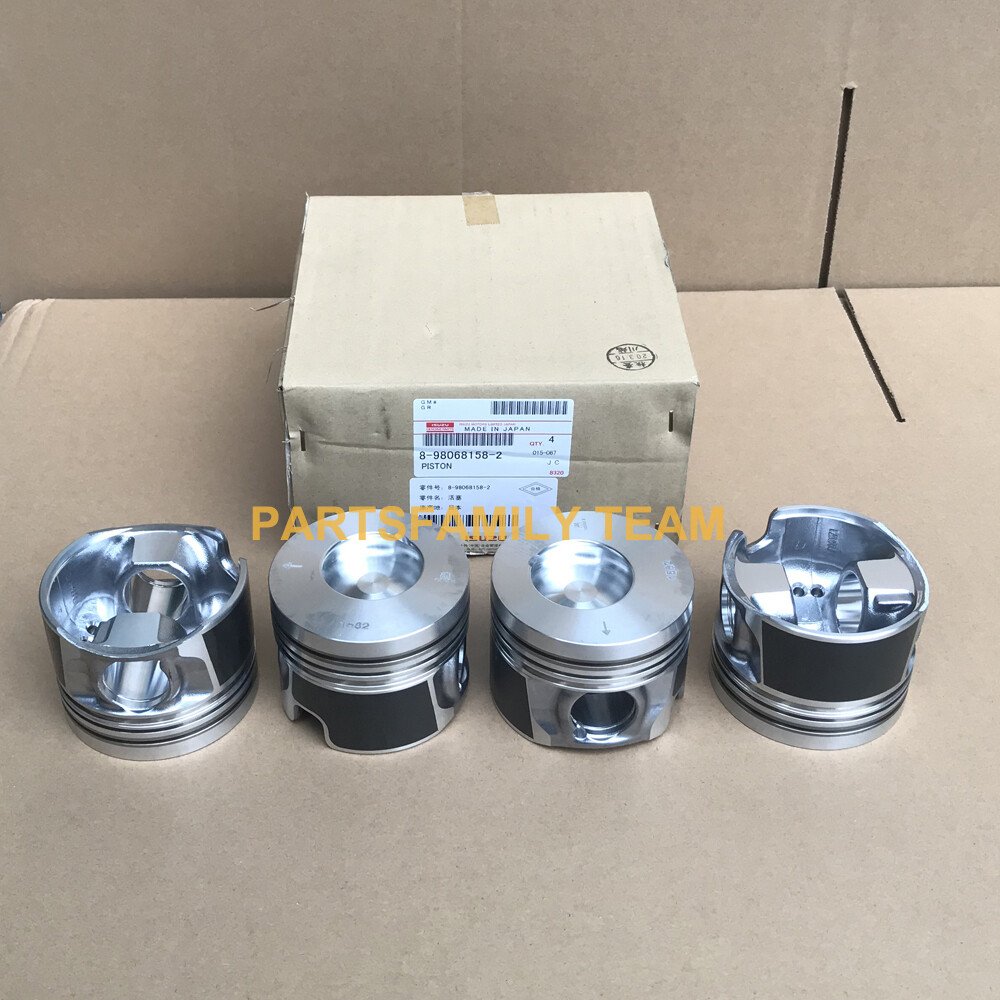 4LE2X Engine Piston with Rings Isuzu 4LE2 CX75 CX80 SK75