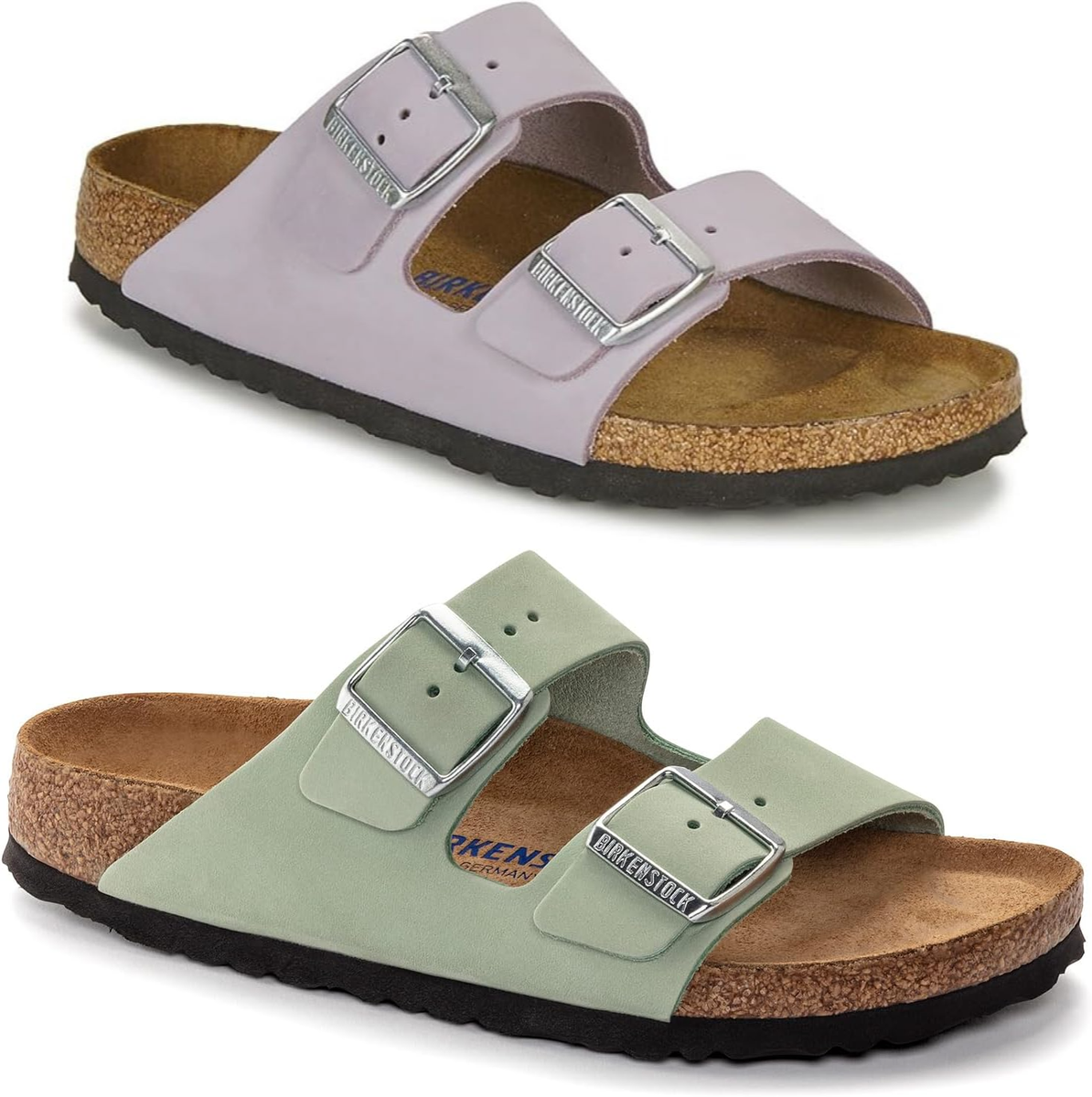 New in-Box Birkenstock Arizona Nubuck Sandals Soft Footbed  display picture 1