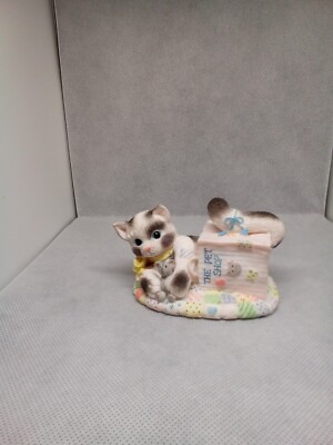 1996 Enesco Calico Kittens  Our Friendship Is Out Of The Bag  210536 