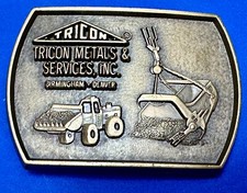 Tricon Metals Services Inc Birmingham Denver Promo Brass Belt Buckle By Rj