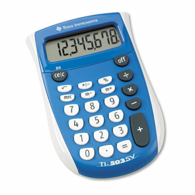 Texas Instruments TI-503 SV Standard Function Calculator, 8 digit display