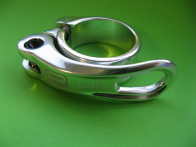 PROMAX QR1 - Sattelklemme 31,8 mm mit Schnellspanner Alu T6-6061 silber NEU