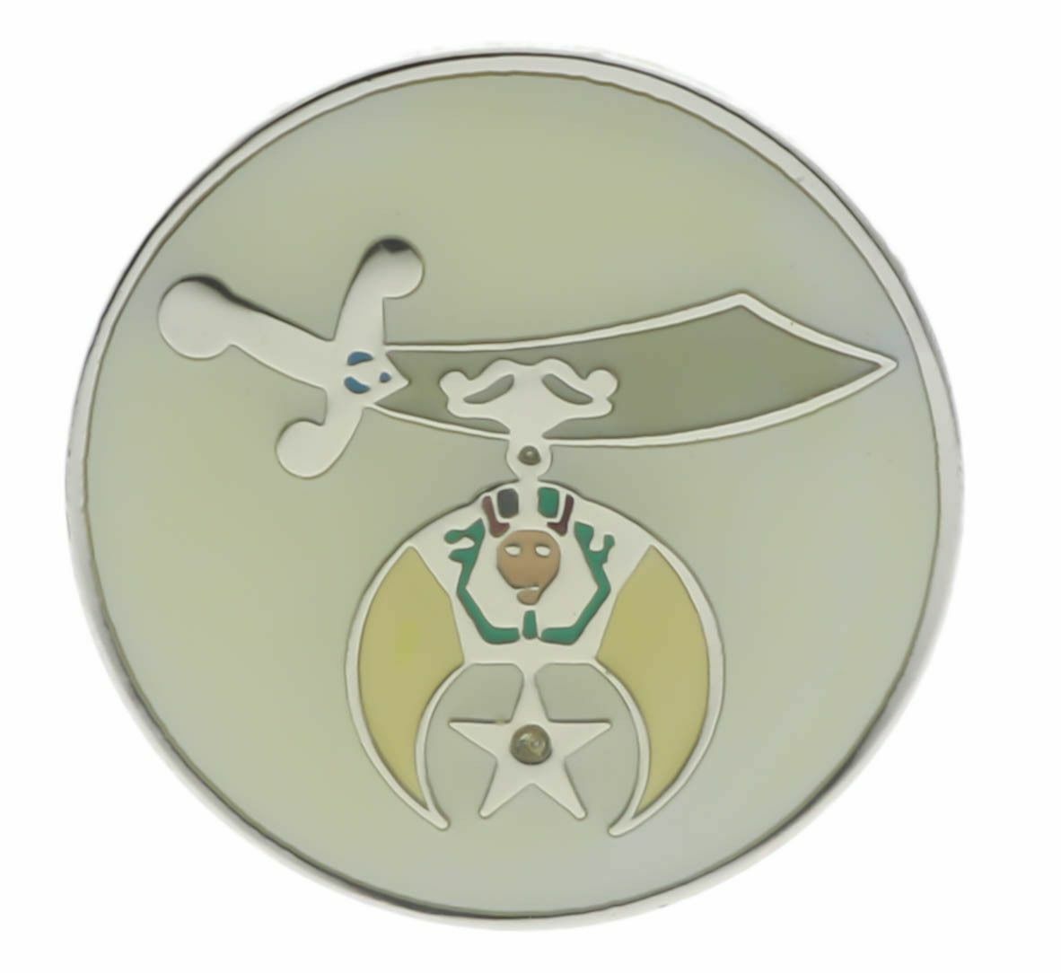 Shriners International Silver  Color Hat or Lapel Pin Bing F1D31P
