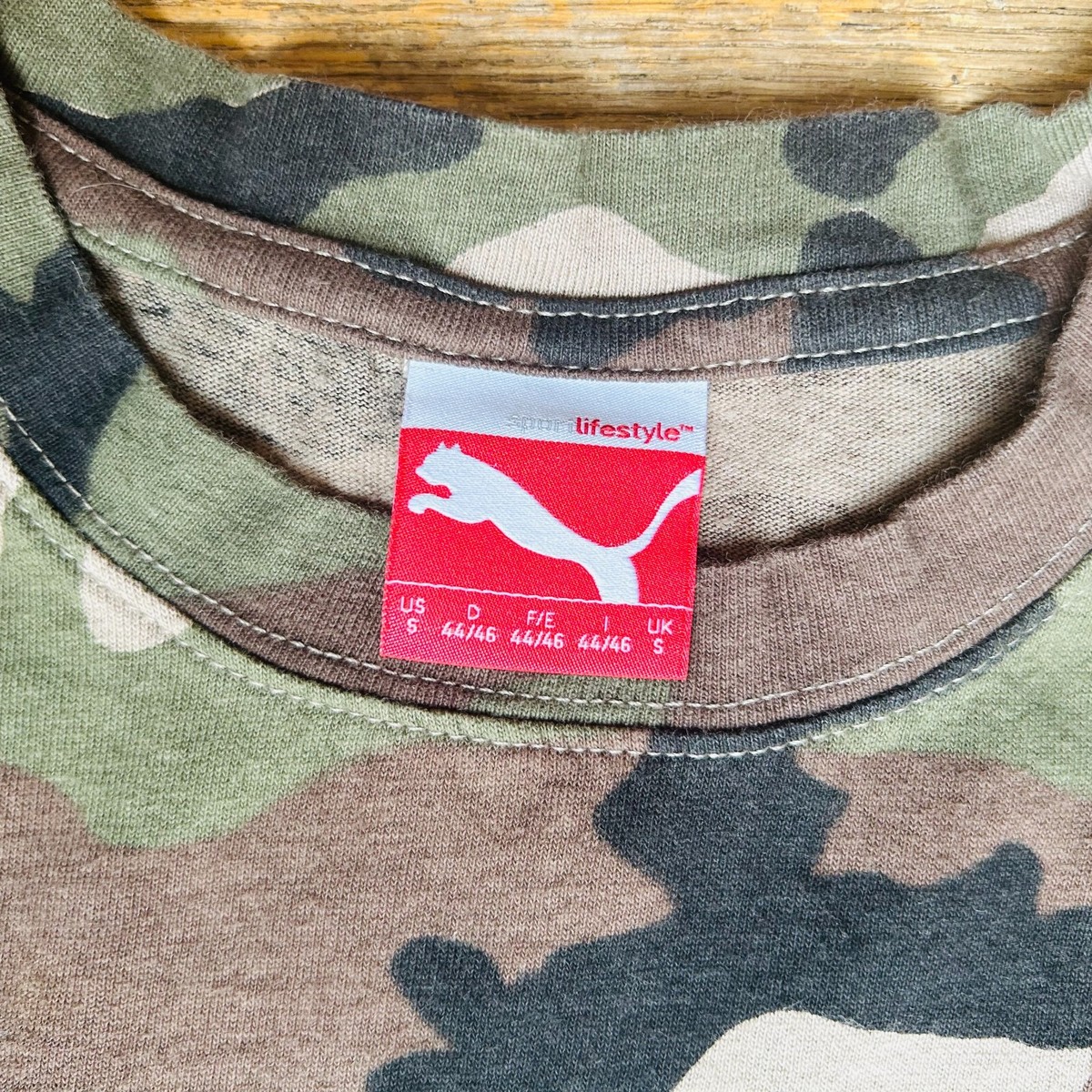 Puma Classics Camo Green T Shirt Size Small | eBay