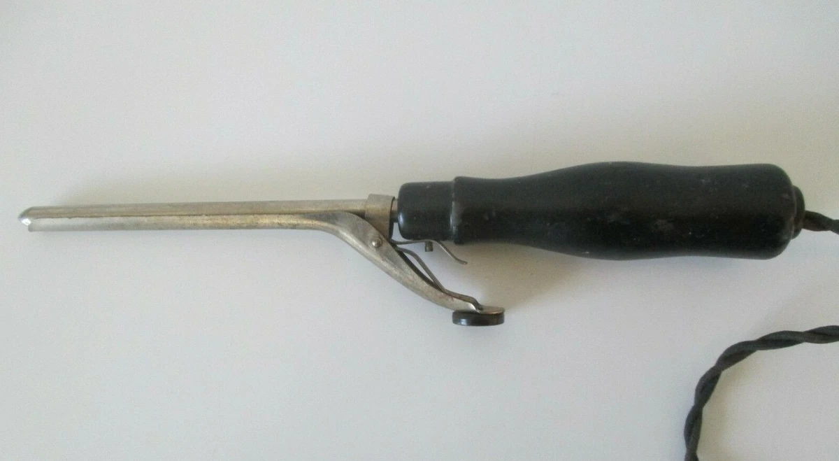 Antique curling cheap iron ebay