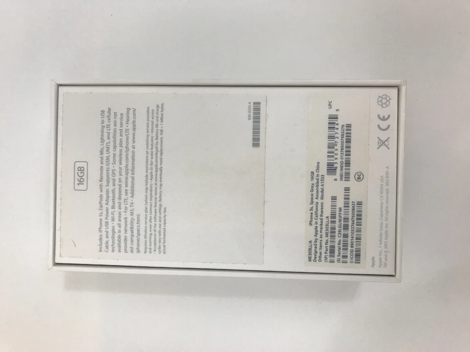 Teléfono Apple iPhone 5s negro SOLO EN CAJA Foto 4 de 4