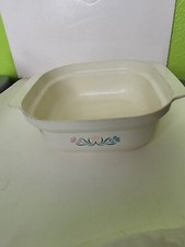 Anchor Hocking Vintage Floral 2.5 QT 639-11 M...
