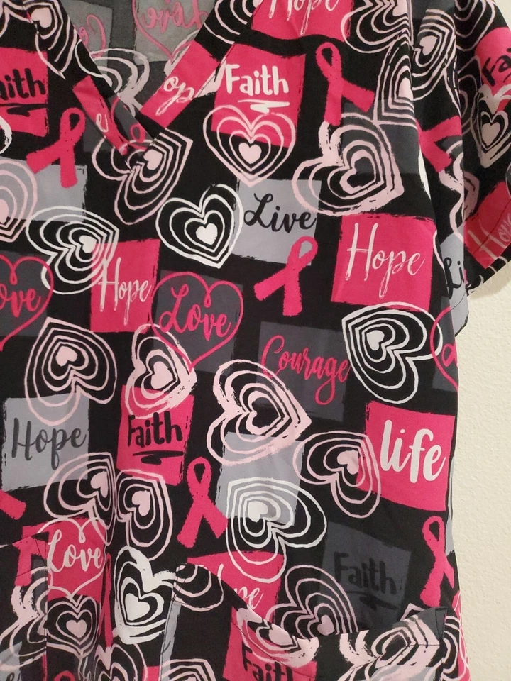 Nueva Camisa Médica Med Couture 8458 Para Mujer Grande Top de Rescate Cuello en V Foto 4 de 4