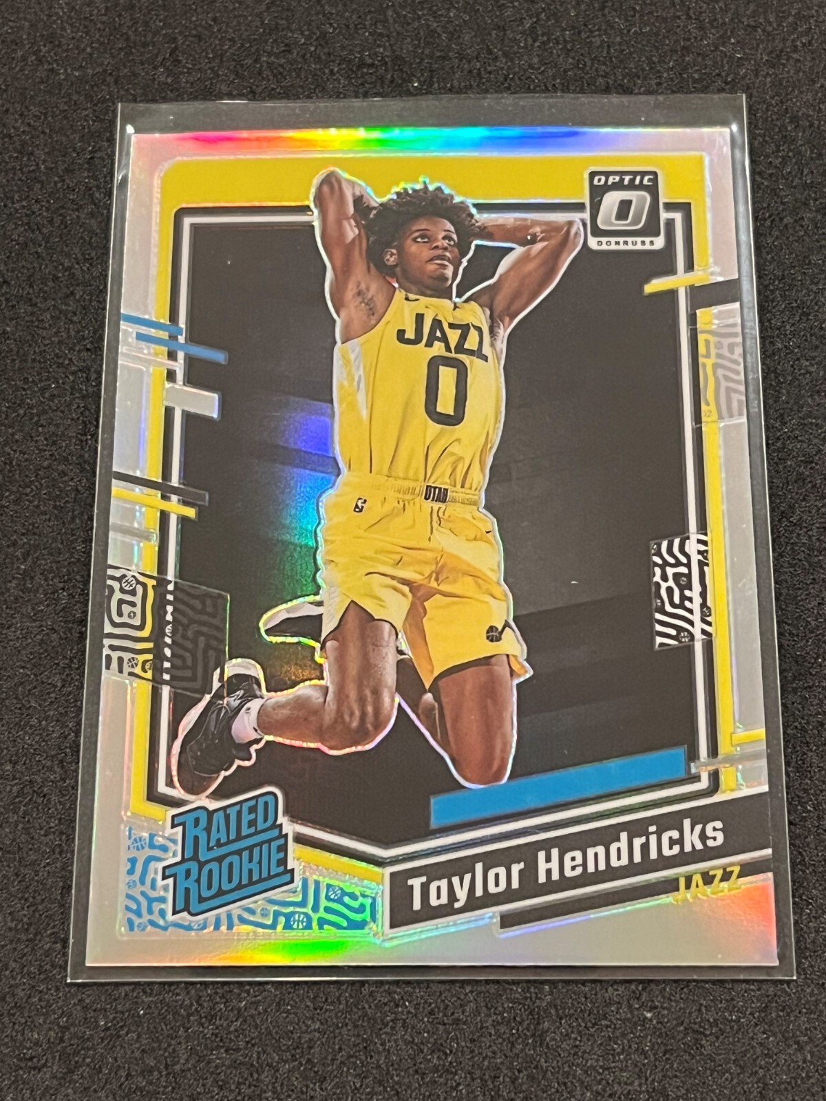 2023-24 Panini Donruss Optic Taylor Hendricks Rated Rookie Holo Prizm #233 Jazz