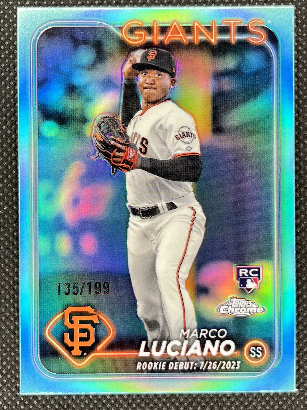 2024 Topps Update Series - Rookie Debut #US217 Marco Luciano Aqua /199
