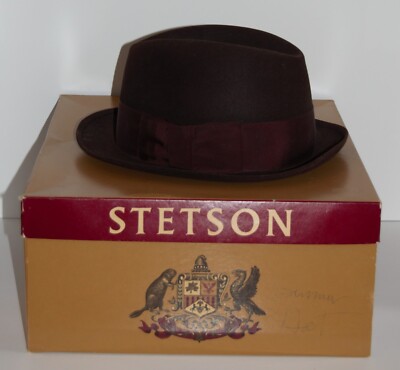 stetson THE SOVEREIGN hat ステットソン　7 1/8 Vintage Stetson Sovereign Mode Edge 7 1/8 Fedora Hat | eBay