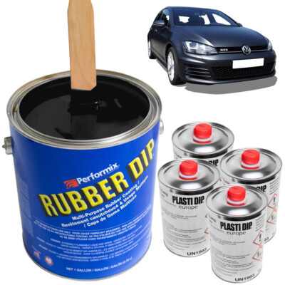 Plasti Dip Schwarz 7,5L Sprühfolie Flüssiggummi (5l = 80 ) Orig. Performix USA
