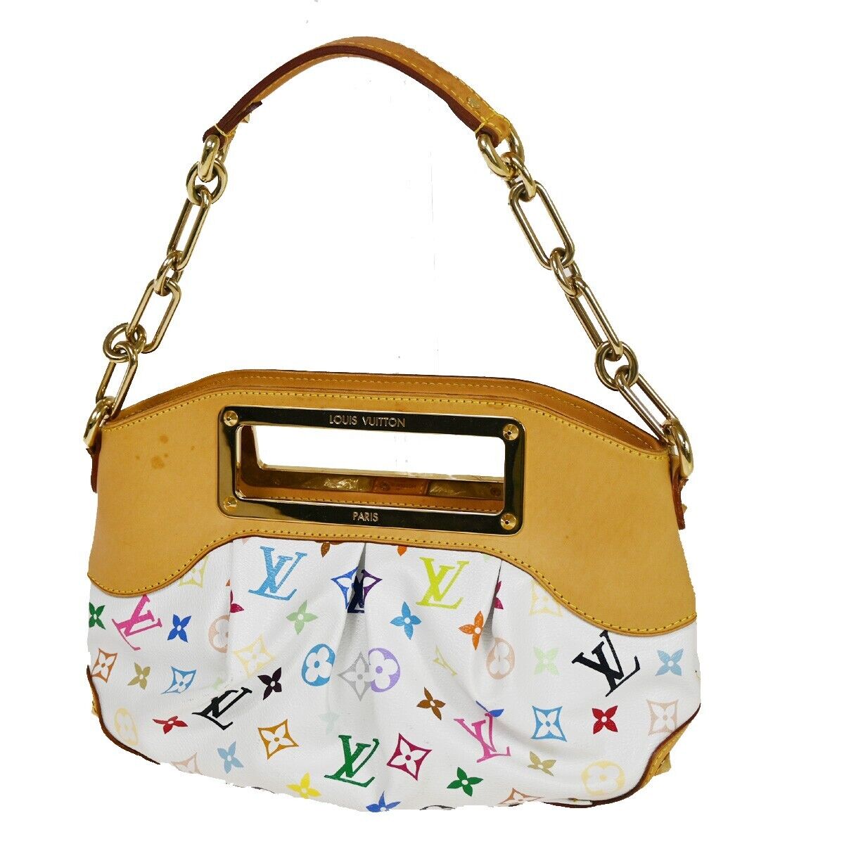 LOUIS VUITTON Judy PM 2Way Chain Shoulder Bag Monogram Multi LOUIS VUITTON Judy PM 2Way Chain Shoulder Bag Monogram Multi