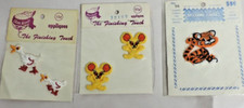 Vintage Sew-on Appliques/Patches Ducks Mouse Tiger Unused Lot