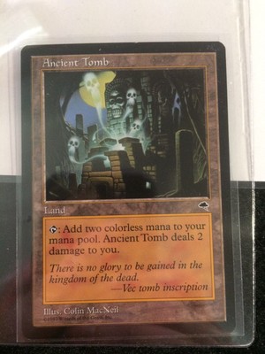 MTG Tempest /"Ancient Tomb/" NM//M unplayed x1