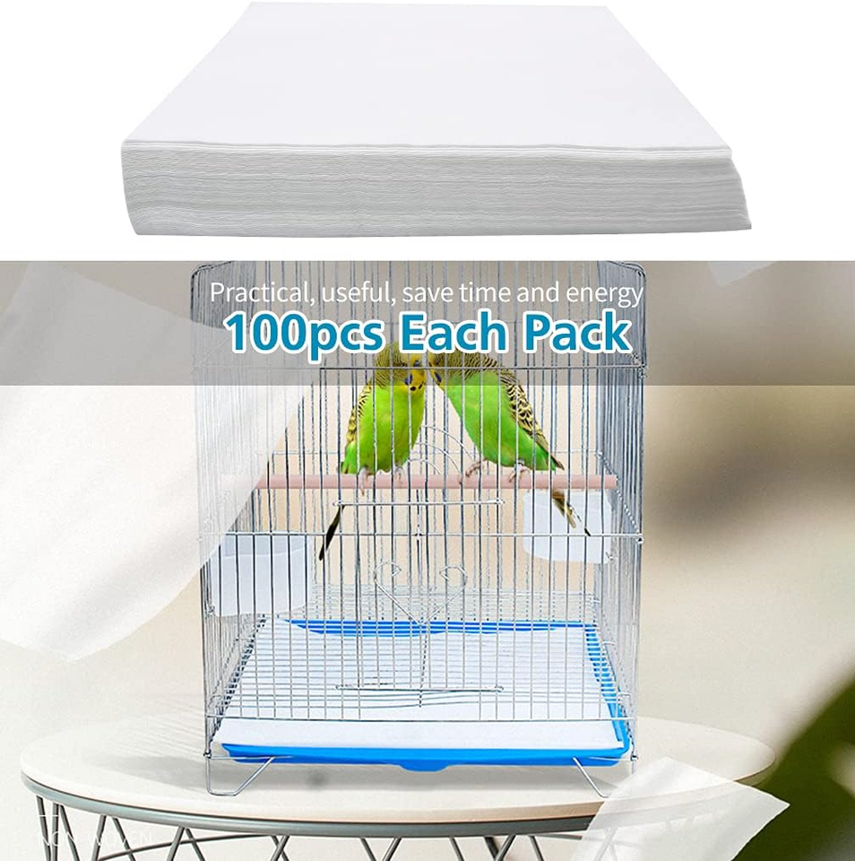 Bird Cage Liner Papers, 100 Sheets 10.6×8In NonWoven Bird Cage Liners, 4 Size t eBay