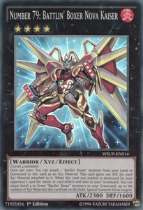 Number 79: Battlin' Boxer Nova Kaiser - WSUP-EN014 - Super Rare - 1st Edition x3