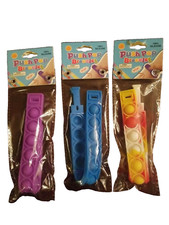 3PCS Push Pop Bracelet Sensory Fidget Toy pop Bubble Stress Relief blue purple