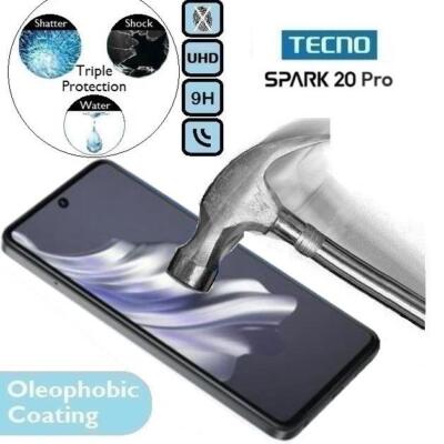 100% Genuine Tempered Glass 9H Screen Protector Spark20 p For Tecno Spark 20 Pro