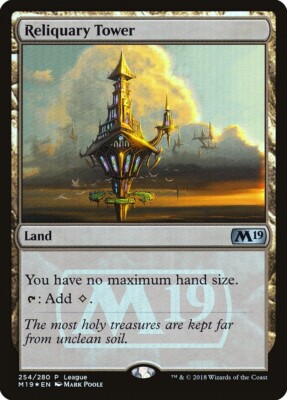 MTG RELIQUARY TOWER FOIL EXC - RELIQUIAR TOWER - LEAGUE PROMO - MAGIC IT