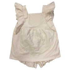 NWT Member's Mark Toddler Girls 2 Piece Soft Playwear Set Almond Flutter 4T
