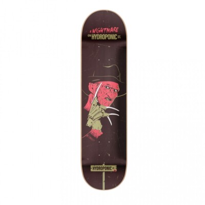 Nightmare On Elm street Freddy Krueger x Hydroponic Skateboard Deck Size 8''
