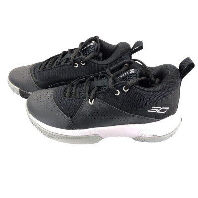 Under Armour GS SC 3Zero IV Black White Athletic Shoes Size 7Y New