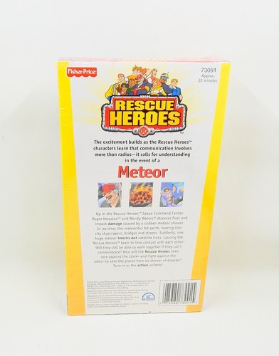 Fisher Price Rescue Heroes: Meteor VHS 1999 Factory Sealed - Imagen 3 de 7