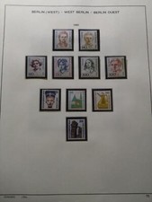 Berlin 1970 - 1990 Collection In Schaubek Pre-Printed Album