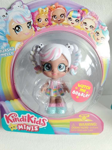 4x KindiKids Minis Bobblehead Figures Summer Peaches, Rainbow Kate, Lippy Lulu - Imagen 5 de 7