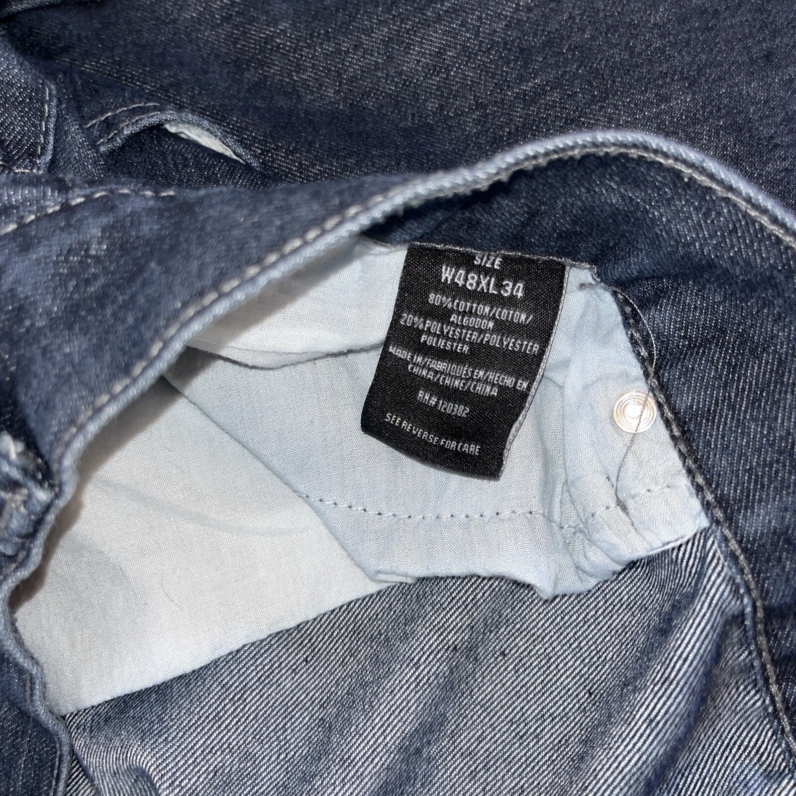 Mens Fly Society Denim Jeans Size Actual Size 45 X 29. (Tag 48x34) - View 7