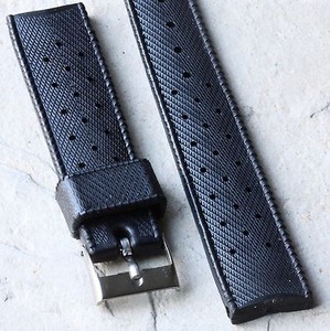 SUB-18mm-old-tropic-type-divers-watch-strap-1960s-70s-nice-soft-rubber-42-sold