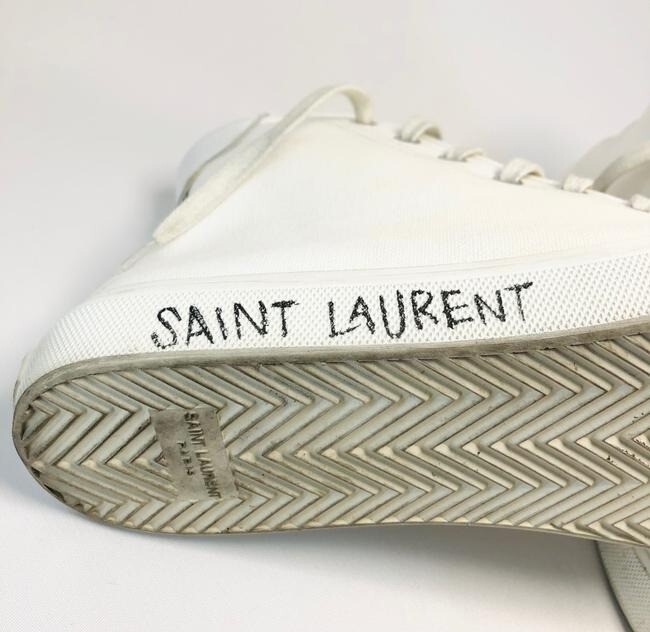 Sneakers alte Saint Laurent effetto invecchiato taglia EU:39