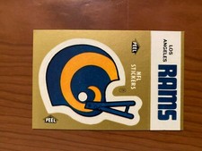 1982 Fleer Team Action Stickers LOS ANGELES RAMS NFL HELMET 