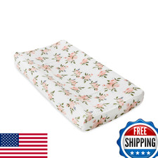 Little Unicorn Premium Muslin Changing Pad Cover - Watercolor Roses Soft  Breat