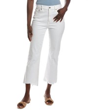 Daze Denim Shy Girl White Lightning High Rise Crop Flare Jean Women's