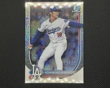 2025 Bowman Chrome - #18 YOSHINOBU YAMAMOTO Mojo Refractor LA Dodgers